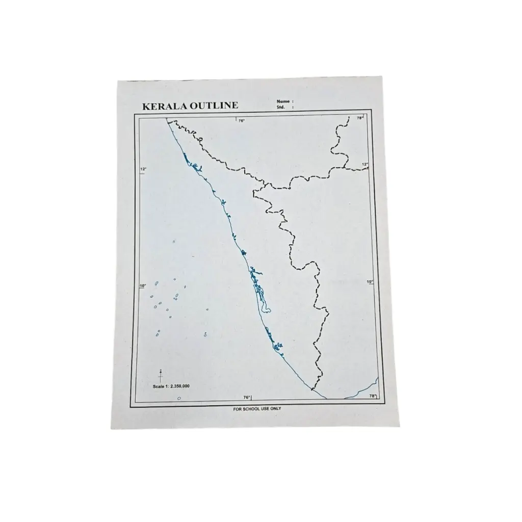 Outline Map Of Kerala
