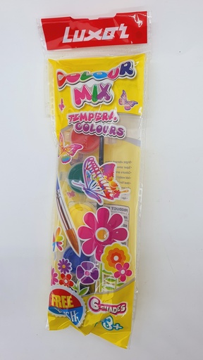 12 Shades Rangeela Tempera Colors With Brush
