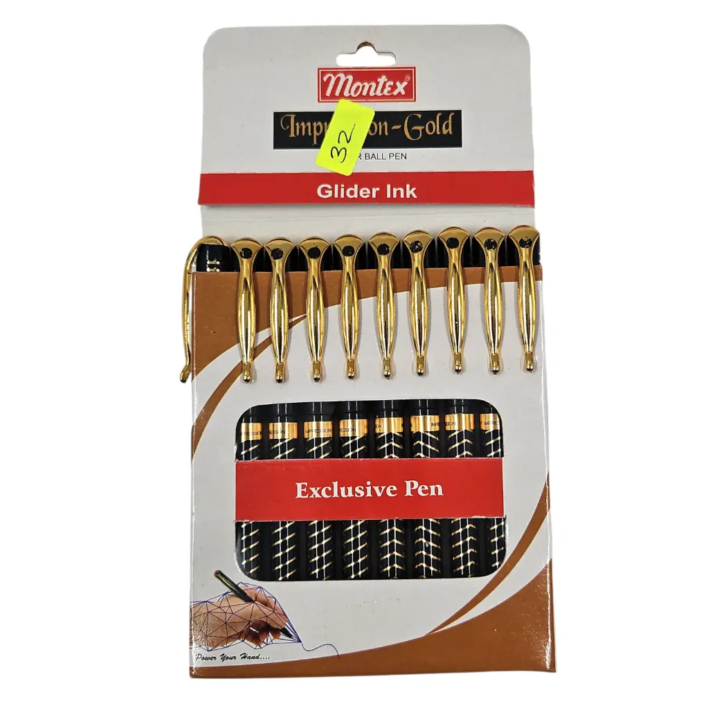 Montex Impression Gold Glider Ball Pen Blue