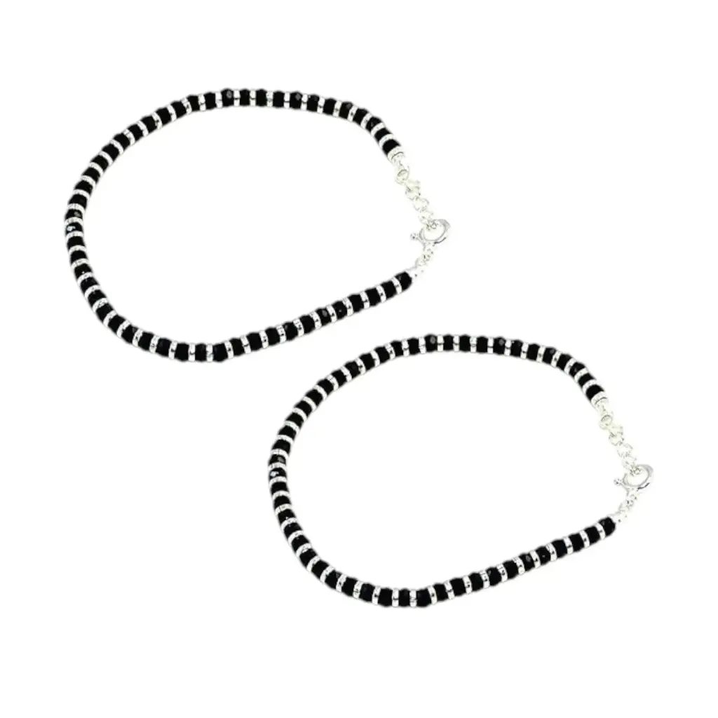 [IX2404845] Black & Golden Beads kids Bracelet 