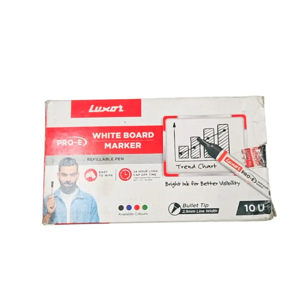 Luxor White Board Refillable Marker Black