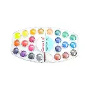 Camel Water Color Cakes With Brush & Individual Cap For 24 Shades 