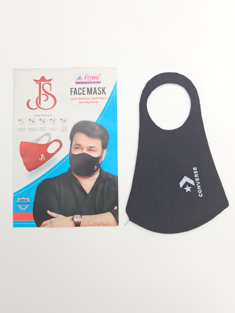 Black Tag 2 Layer Washable & Reusable Face Mask