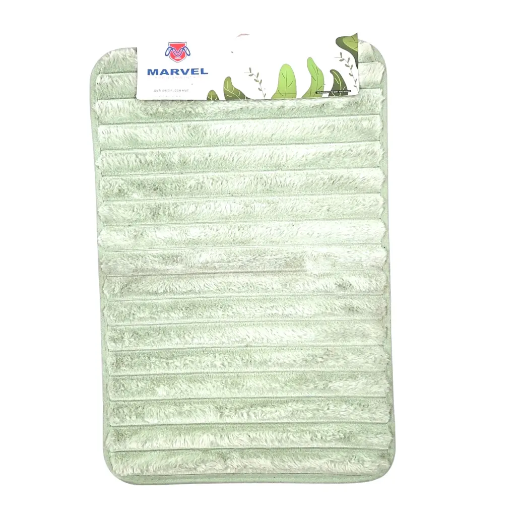 Marvel Home Rabbit Fur Anti Skid Line Design Floor Mat