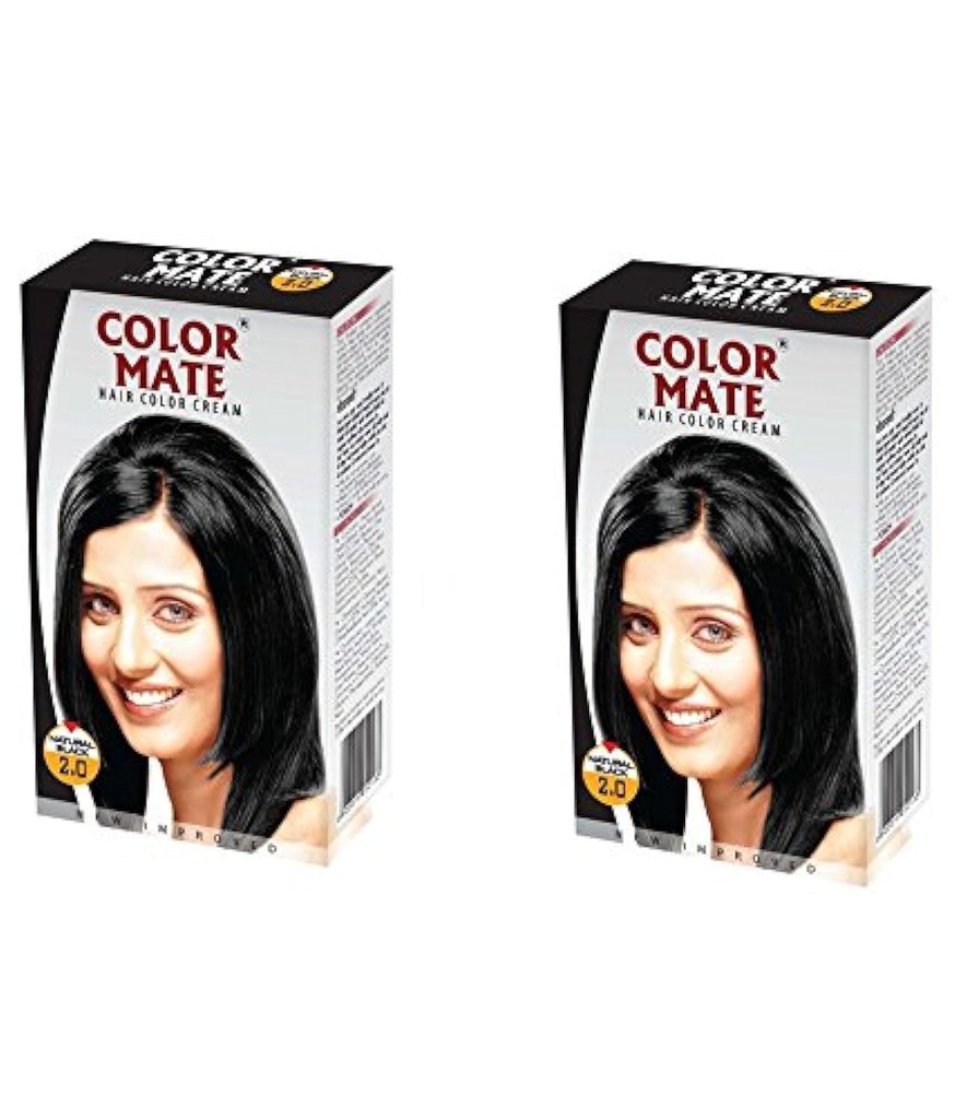 Color Mate Hair Color Cream 2.0 Natural Black