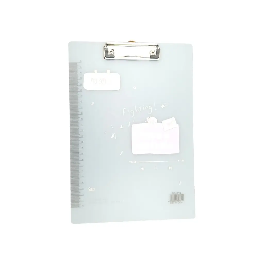 Transparent Plastic Exam Board With Scale Measurement