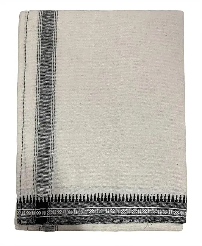 MG White Khadi Cotton Dhothi