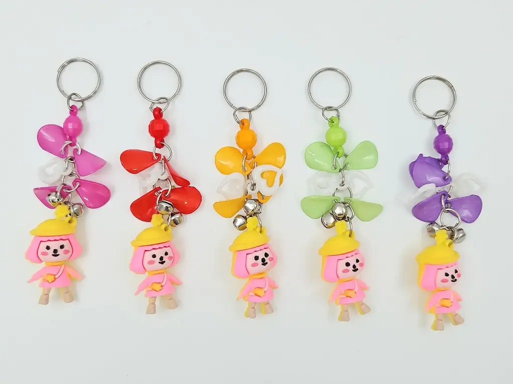 Doll Hanging With Bell Sound Key Chain