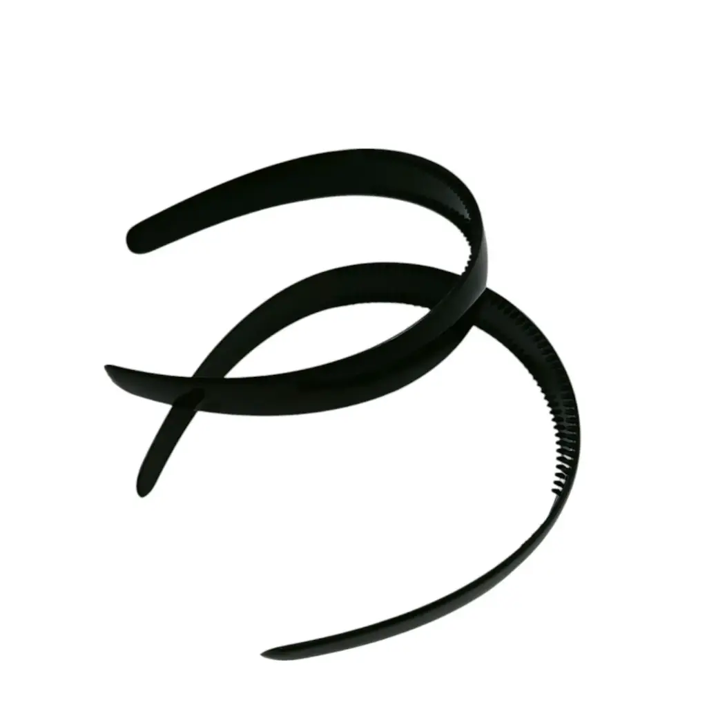 Black Large 15 mm Plane Hair Band  
