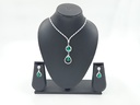 Secret Long Stone Necklace With Earring