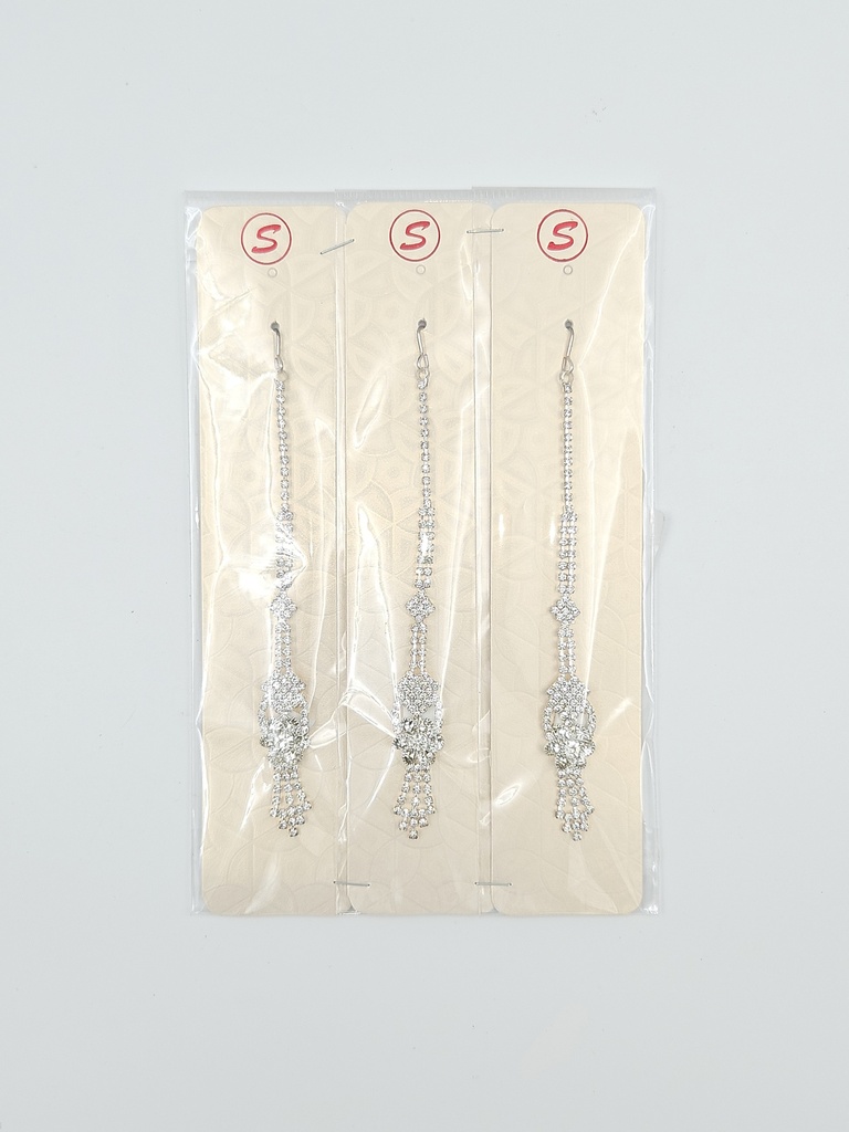 [IX2405501] Silver Stone Flower Hanging Chutty 