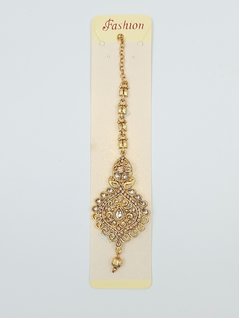 Fashion Heavy Golden Stone Bridal Chutty