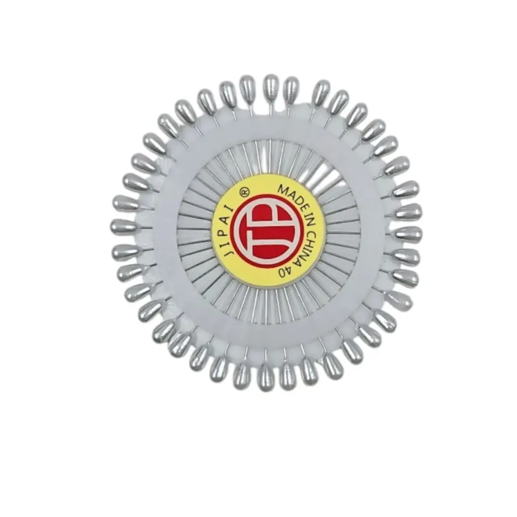 CD Drop Beads Pins  White