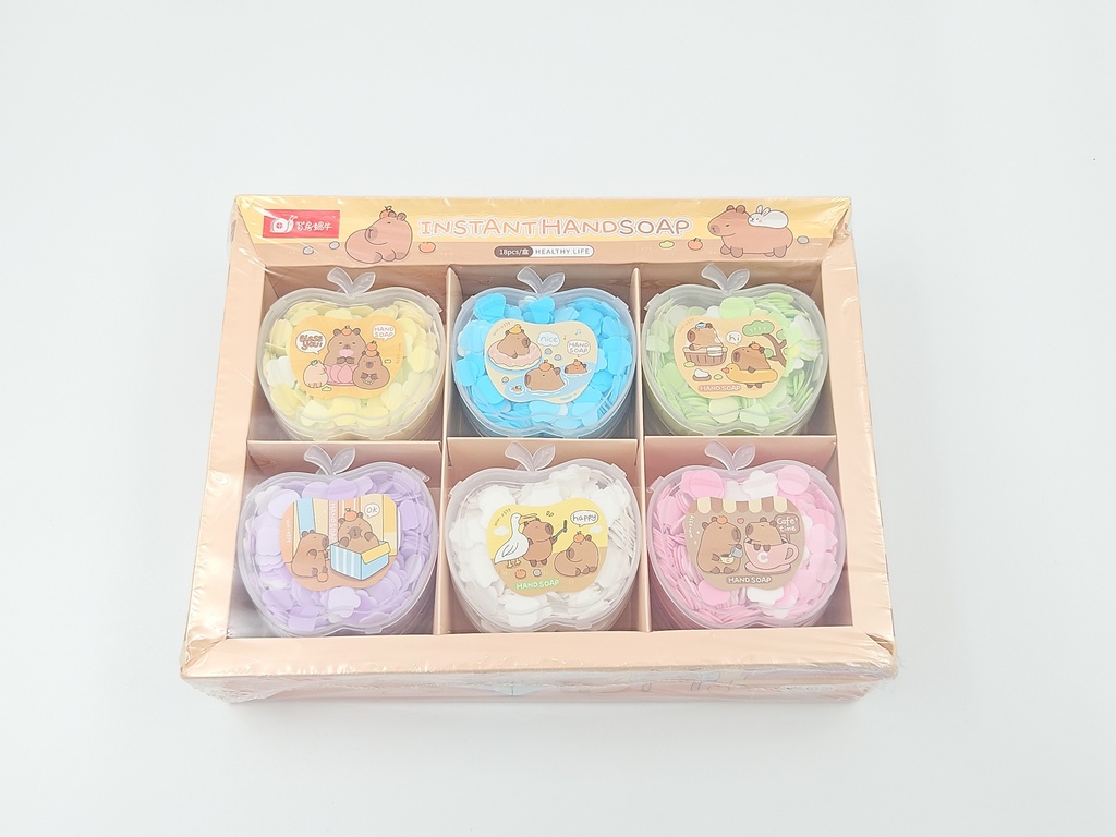 Instant Hand  Paper Soap Flakes In Apple Box