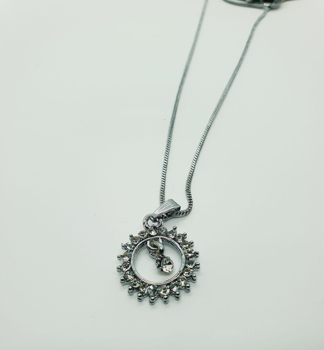 Silver Chain With Round Locket [Jyothi] 