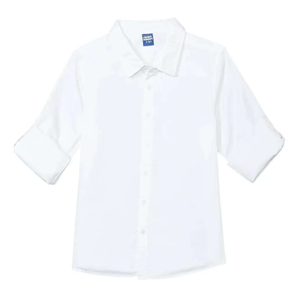 Plain White Half Sleeve Shirt 