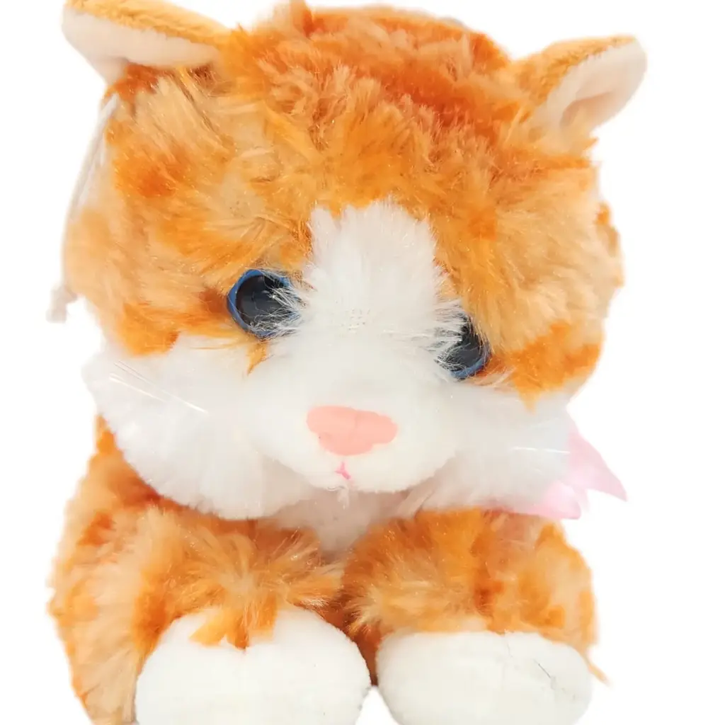 [IX2405804] Lumo Stuffed Soft Toy White Cat With Bow