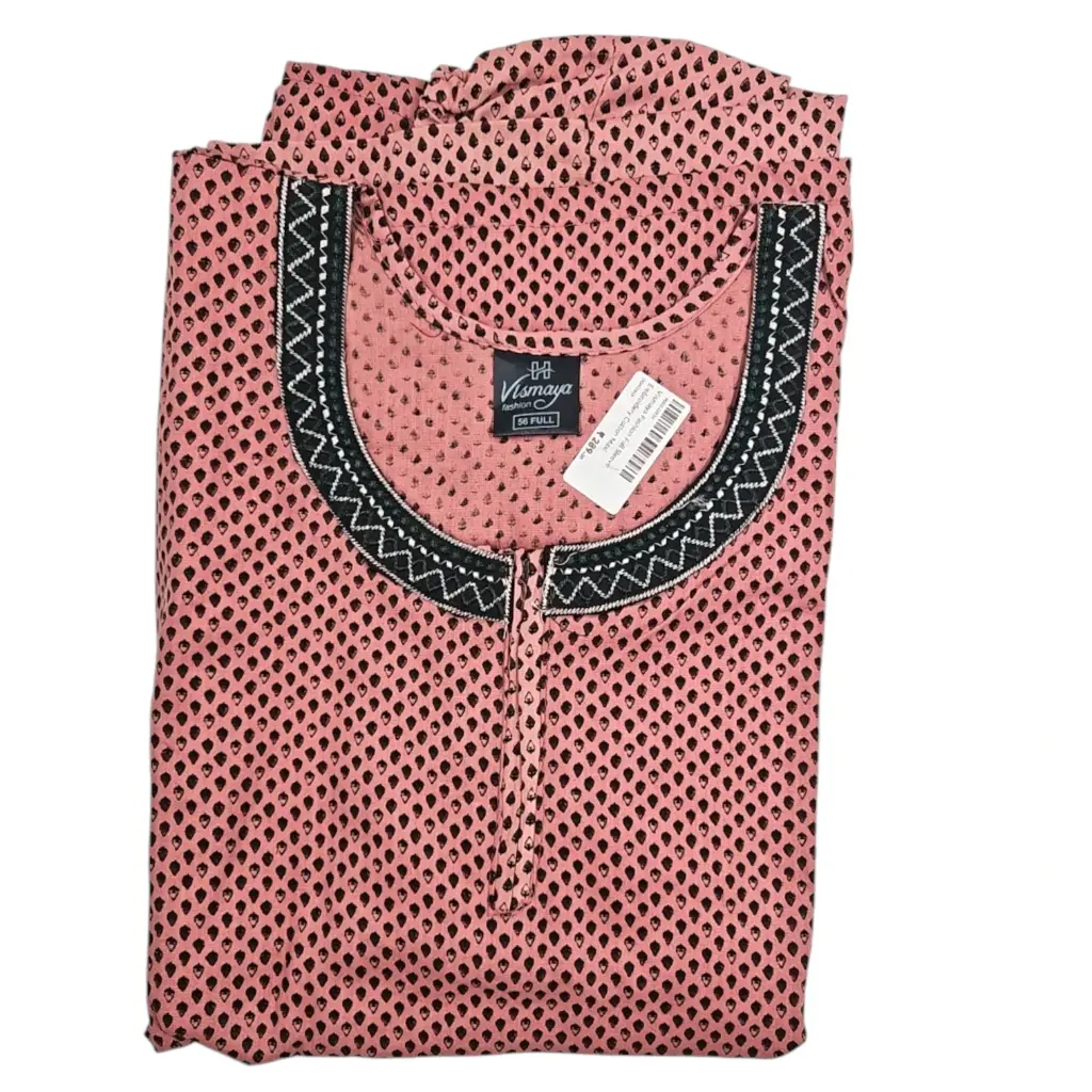 Vismaya Fashion Full Sleeve Embroidery Cotton Maxi