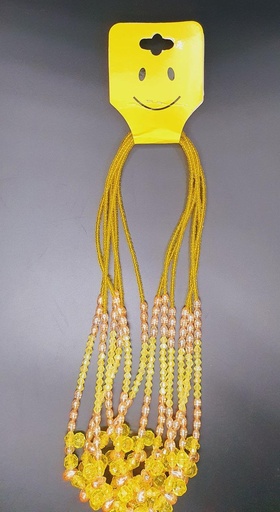 [IX000501] Muthu Mala Yellow & Golden Bead 