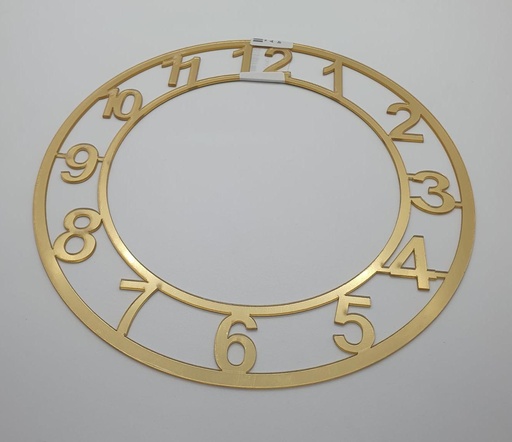 Acrylic Golden Clock Frame 8 Inch 
