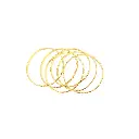 Asha Golden Imitation Bangle Pack Of 6