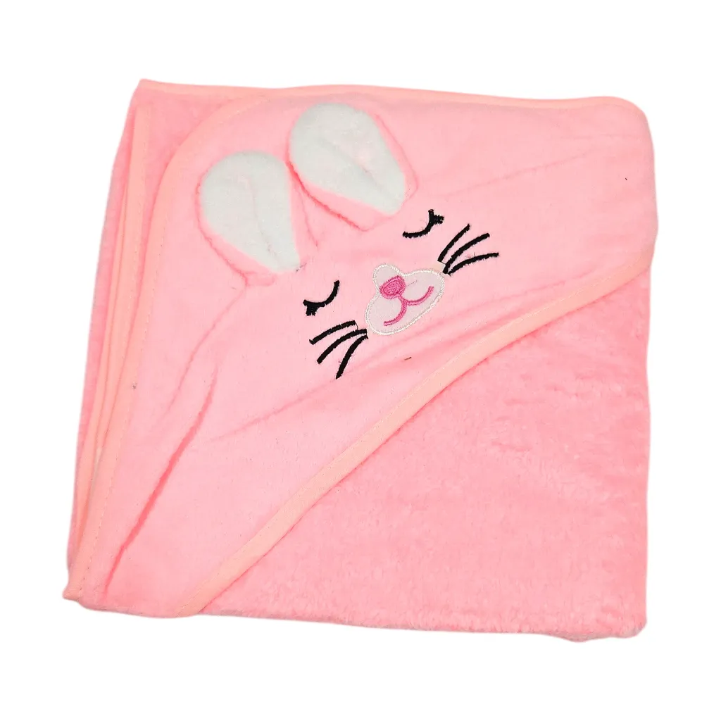 [IX2406105] Baby Wrapping Turkey With Animal Face Cap (Pink)