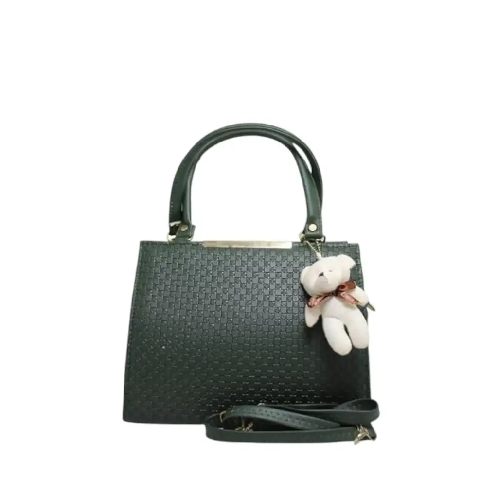 Kish Women Sling Bag Green With 4 Compartment