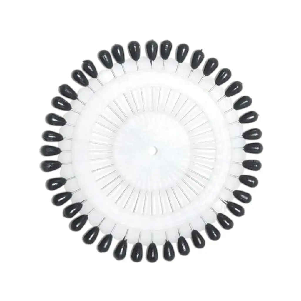 CD Drop Beads Pins Black