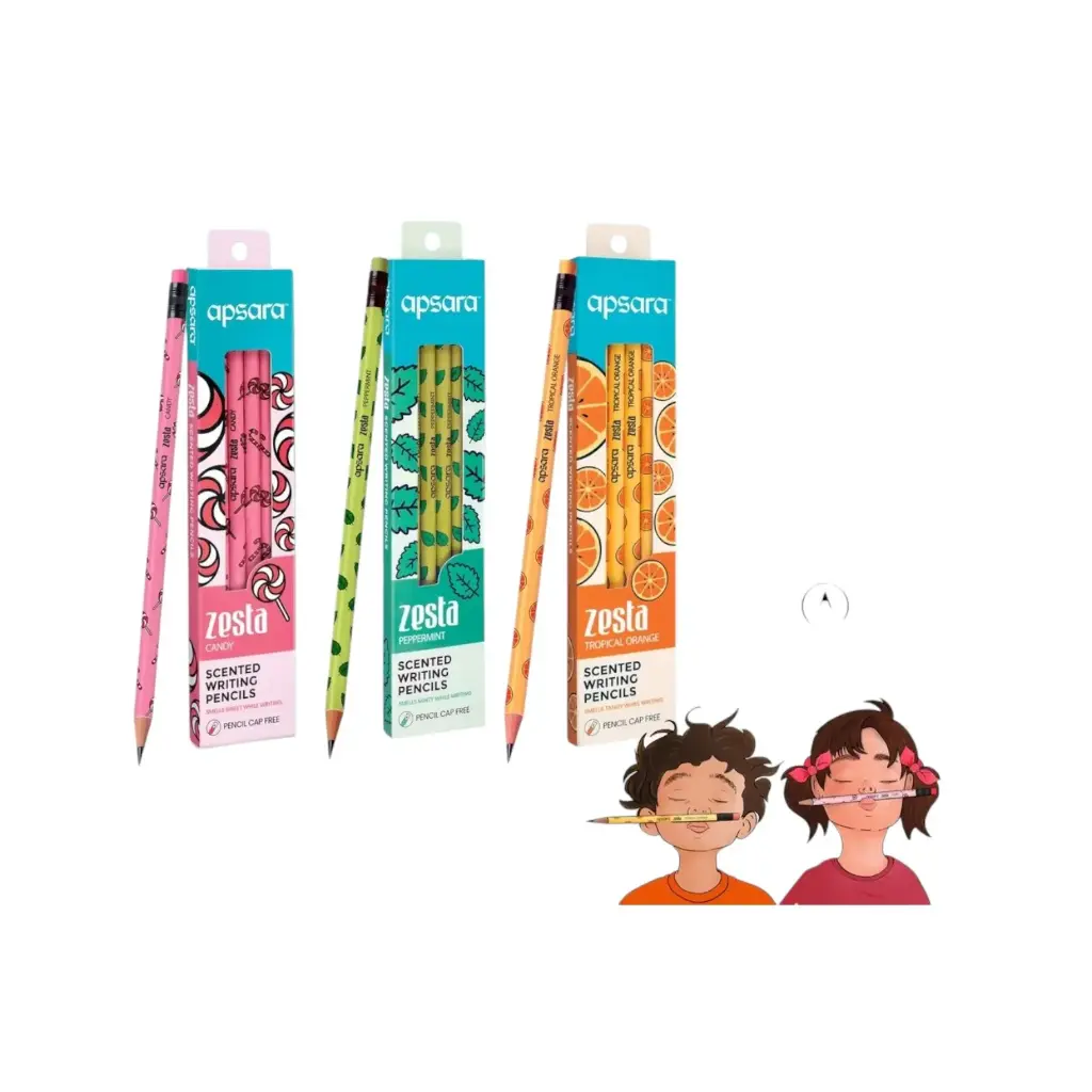 Apsara Zesta Scented Writing Pencils With Pencil Cap