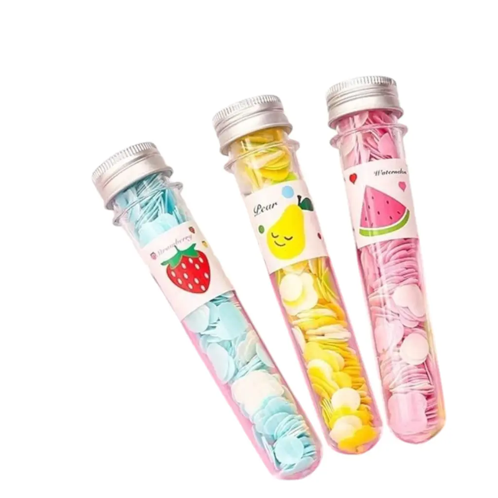Multicolor Paper Soap Mini Petals Portable Tube