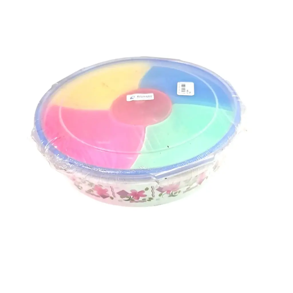 Colorful Nuts Storage Box With 5 Compartments