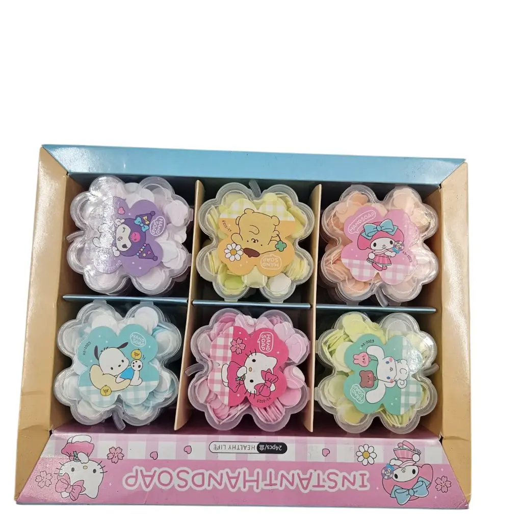 Instant Hand  Paper Soap Flakes In Flower Box