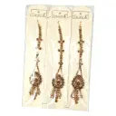 Swastik Golden Stone Double Hanging Chutty With Side Stones