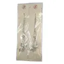 S Stone Double Layer Silver Hanging Chutty 