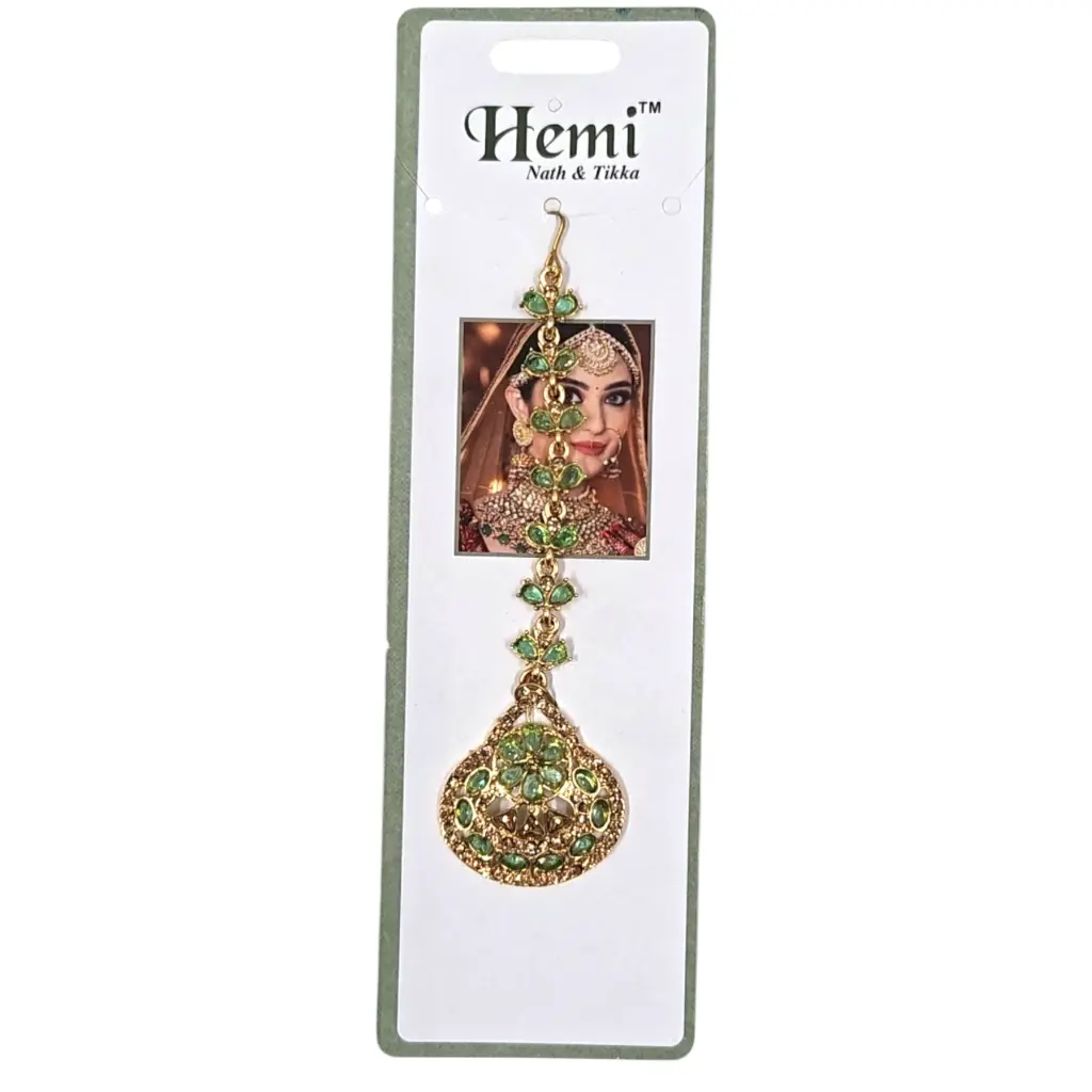 [IX2406602] Hemi Bridal Heavy Chutty With Colored Stone