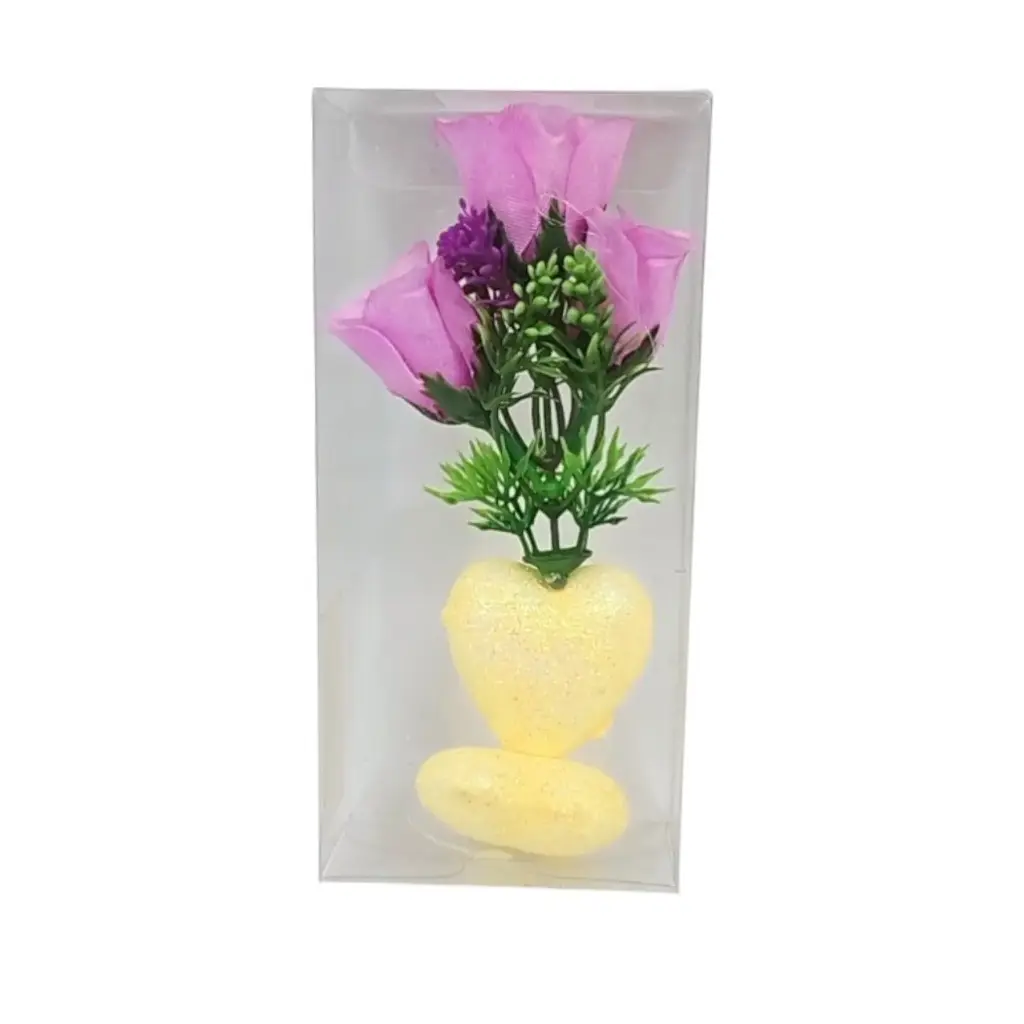 [IX2406672] Mini Gift Box With Glittering Heart & Flower 