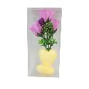 Mini Gift Box With Glittering Heart & Flower 