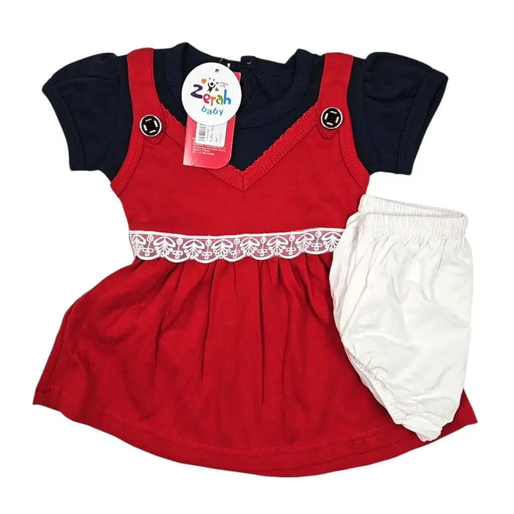 [IX2406706] Briller Zara Baby Lace Frock Set 