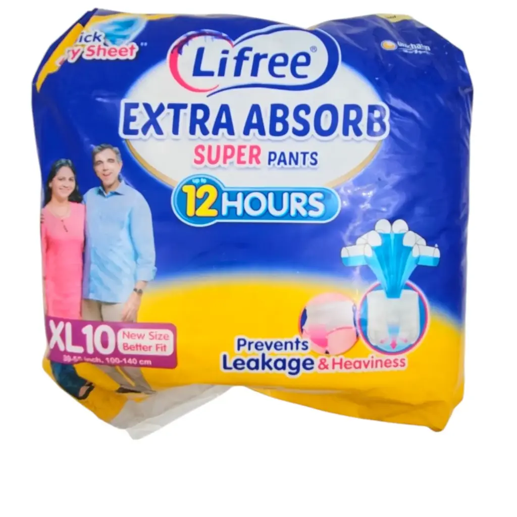 [IX2406710] Lifree Extra Absorb Adult Diaper XL10 Pack Of 10 MRP 600
