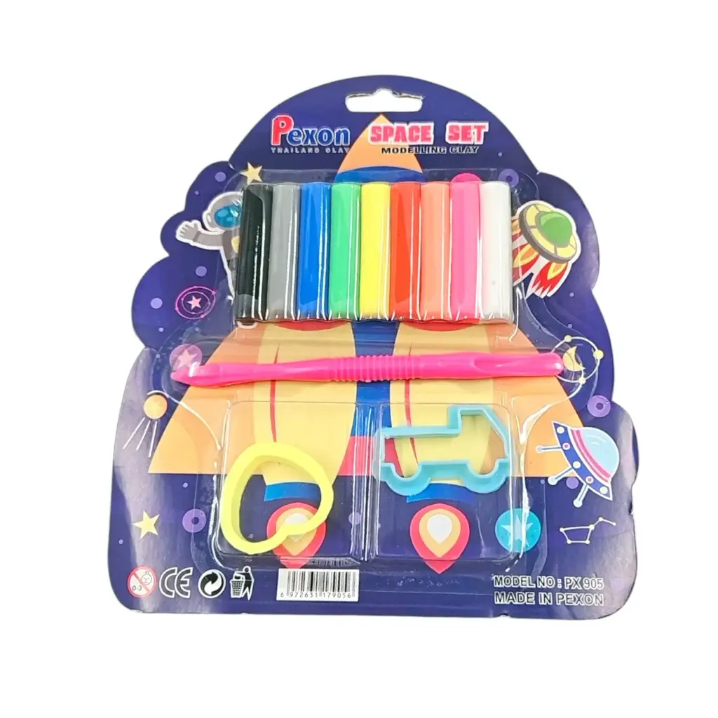 Pexon Space Set Modelling Clay Small With 2 Mould + 1 Spatula