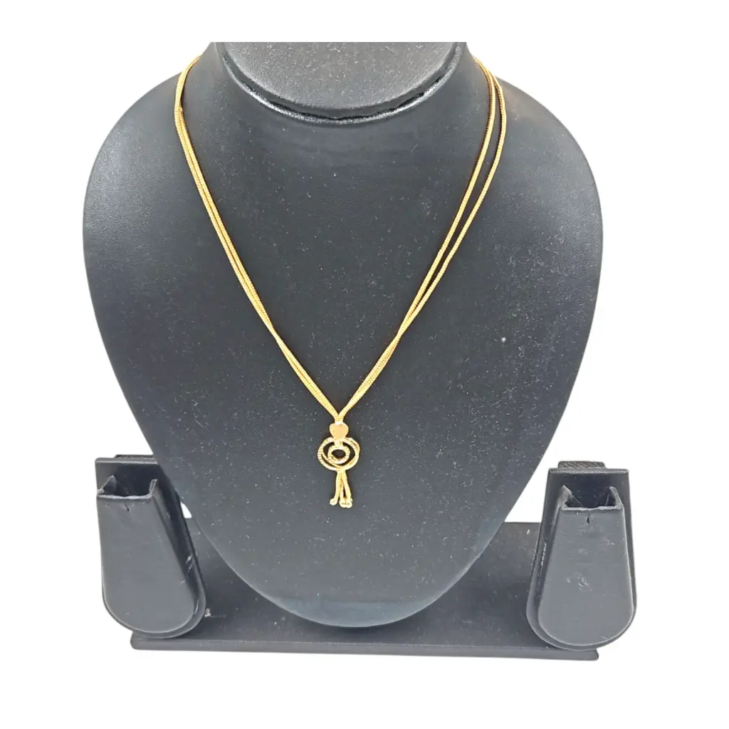 Golden Imitation Simple Locket Necklace