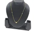 Golden Imitation Necklace With Golden Bead Locket