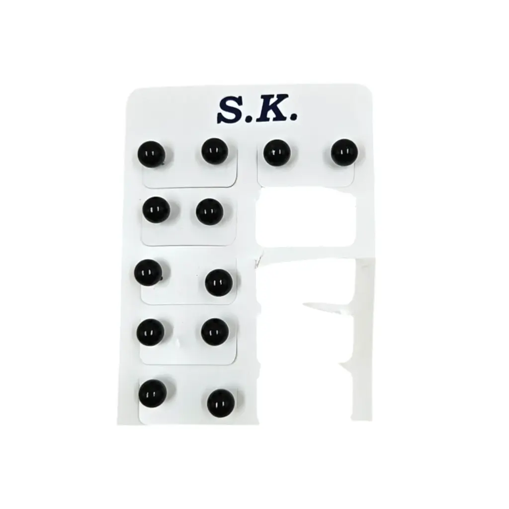 [IX2500283] Earring Black Pearl Bead Medium