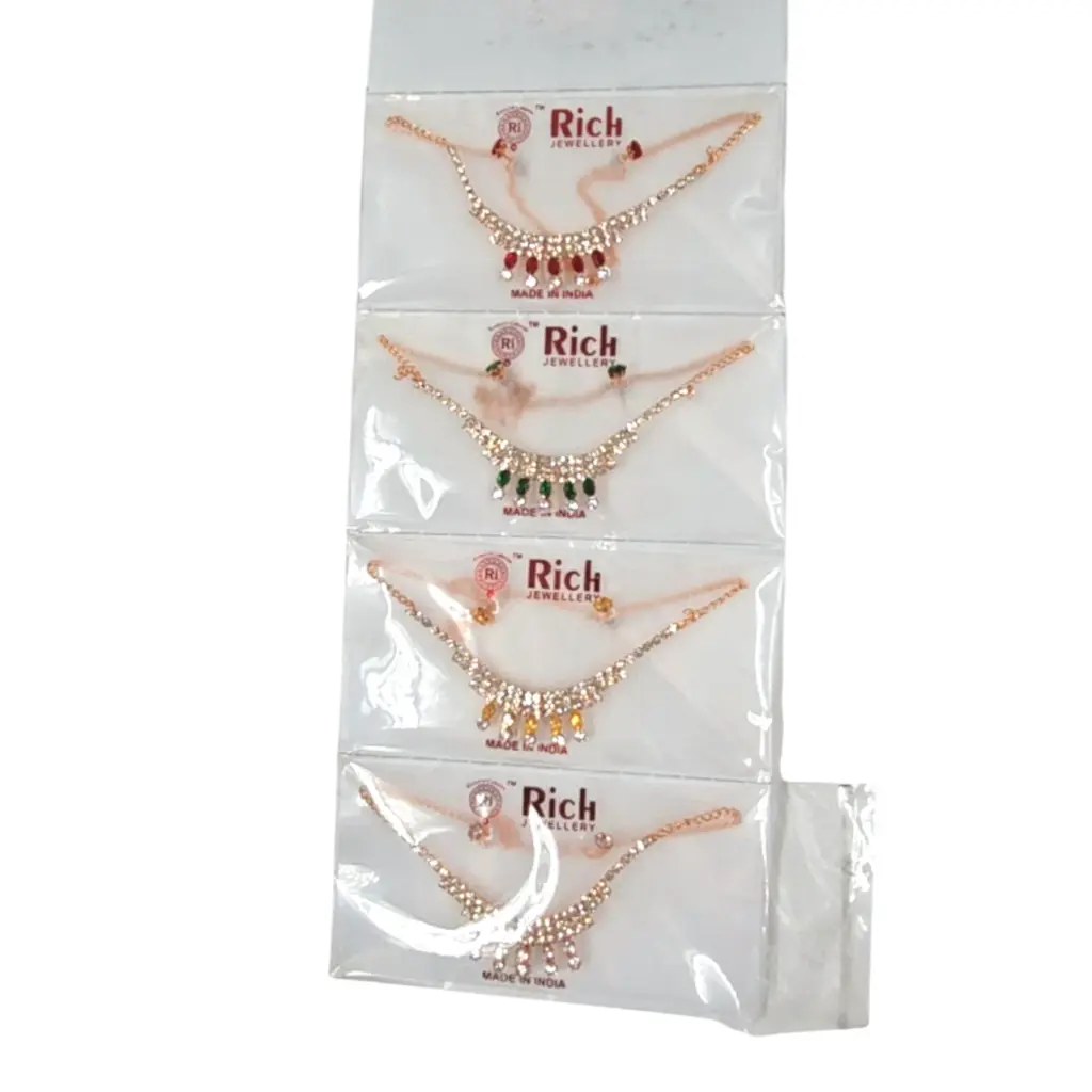 Rich Stone Necklace Set With Earring