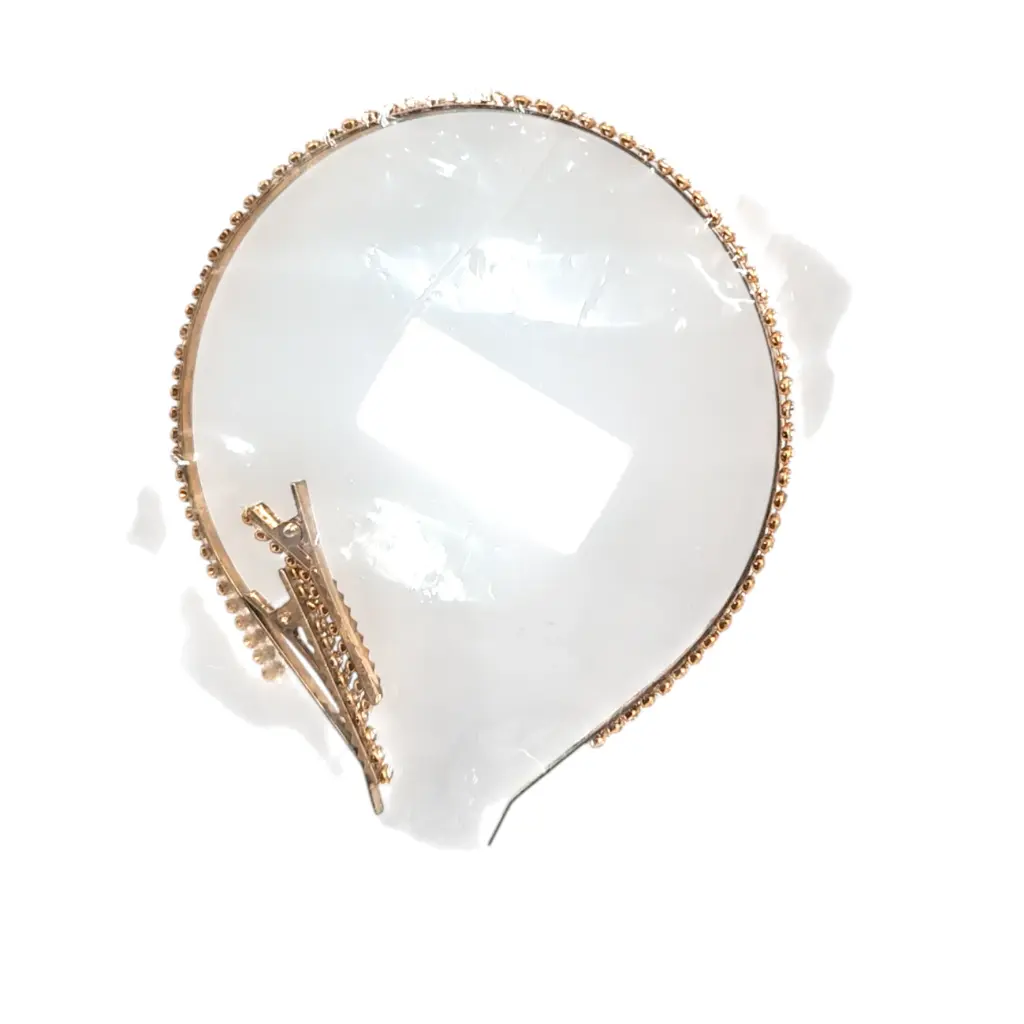 [IX2500428] Golden Stones Hair Band And Tik Tik Set