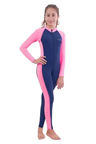 [IX2500533] Full Length Swimming Suit With Full Sleeve 41 Inch (Pink)