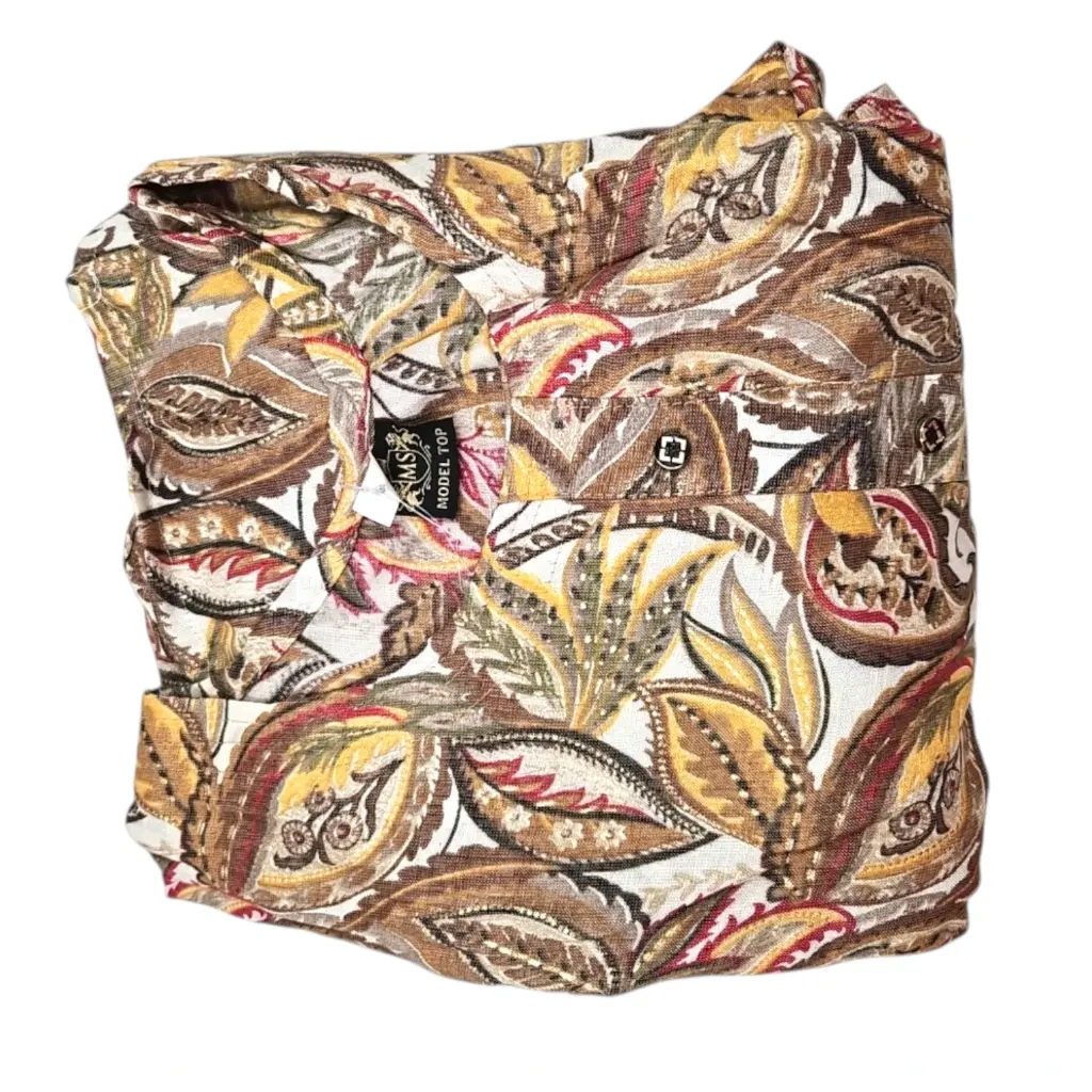 [IX2500557] Model Top Muslin Printed Three Piece Churidar Set