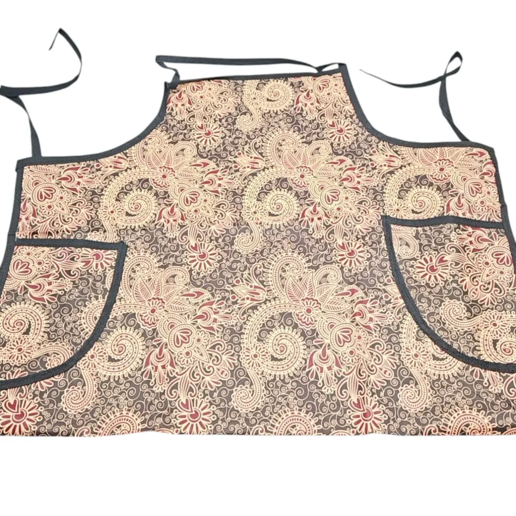 [IX2500697] Water Proof Printed Kitchen Apron Rexin 