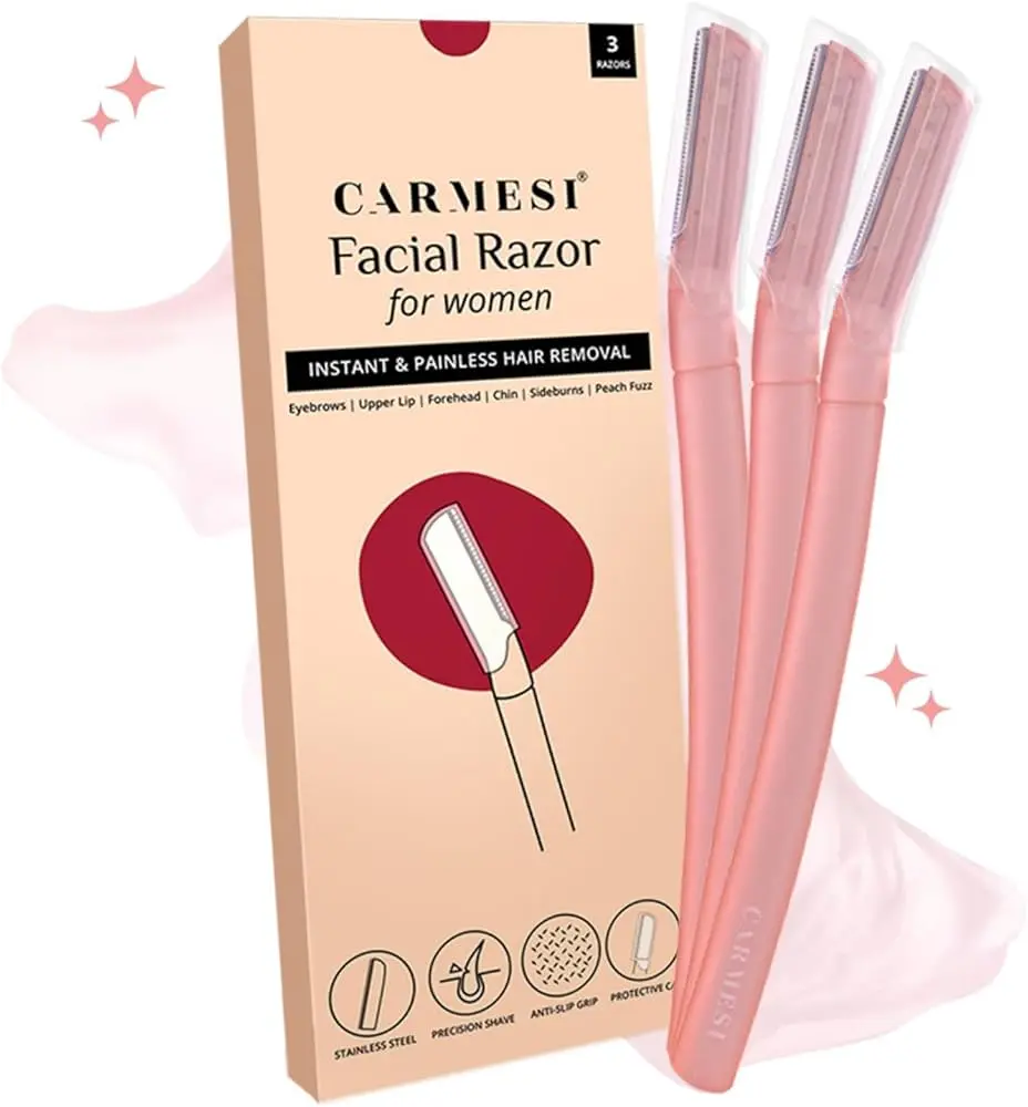 Carmesi Facial Razor Instant & Painless Hair Removal 