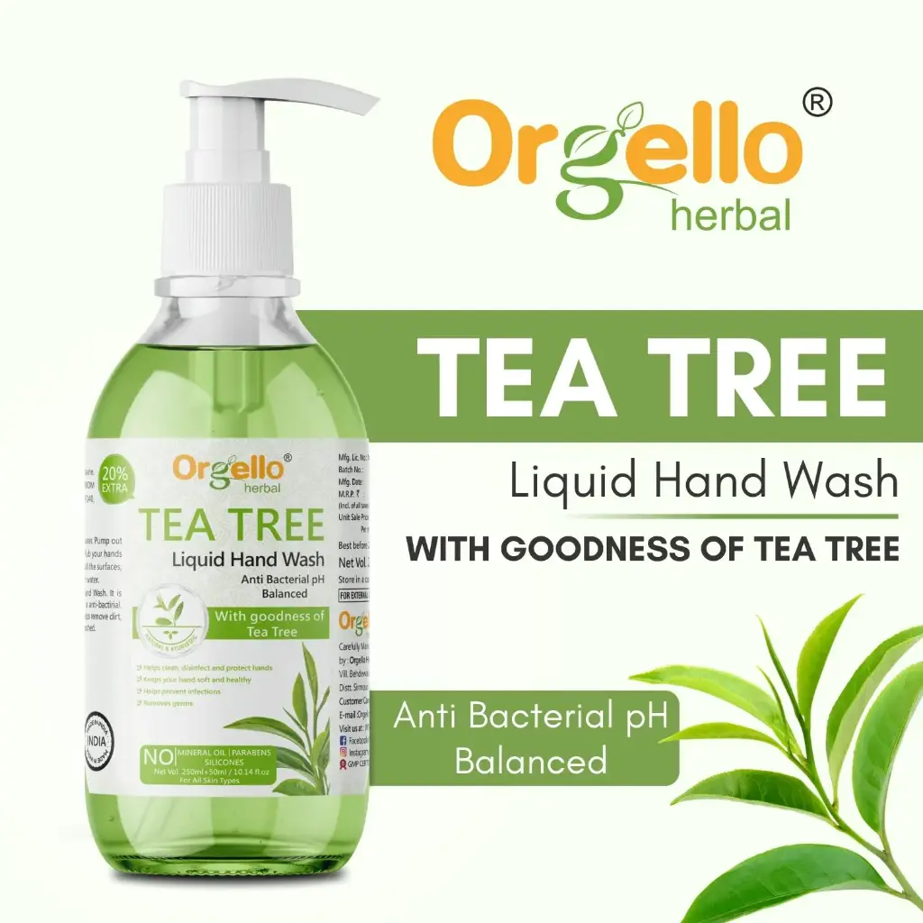 [IX2500998] Orgello Herbal Tea Tree Liquid Hand Wash  